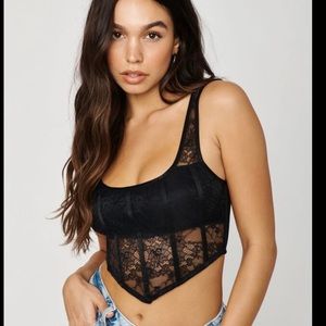 Lace crop top